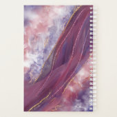 Aangepast voeg jouw naam toe en briefroze Paarse m Planner (Achterkant)