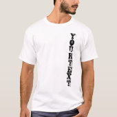 Aangepast voeg Jouw tekst Sjabloon Basic Classic t T-shirt (Voorkant)