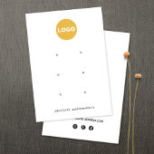 Aangepast voeg Logo 6-eenhoornstaafjes toe die Bez Visitekaartje