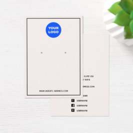 Aangepast voeg Logo roze sierjuwelen toe Visitekaartje