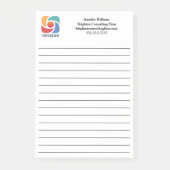 Aangepast Voeg uw bedrijfslogo lijn bedrijf Post-it® Notes (Voorkant)
