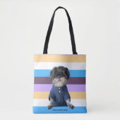 Aangepast Voeg uw eigen Foto tekst hond eenvoudige Tote Bag (Voorkant)