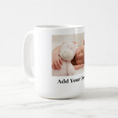 Aangepast Voeg uw favoriete foto toe Koffiemok (Voorkant links)