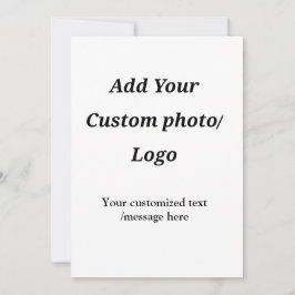 aangepast voeg uw foto logo uw tekst modern kaart