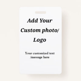 Aangepast Voeg uw foto toe logo jouw tekst Custom  Badge