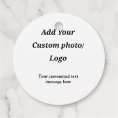 Aangepast Voeg uw foto toe logo jouw tekst Custom  Bedankjes Labels (Achterkant)