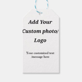 Aangepast Voeg uw foto toe logo jouw tekst Custom  Cadeaulabel
