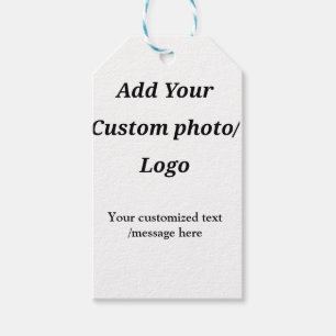 Aangepast Voeg uw foto toe logo jouw tekst Custom Cadeaulabel