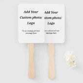 Aangepast Voeg uw foto toe logo jouw tekst Custom  Handwaaier (Voorkant en achterkant)