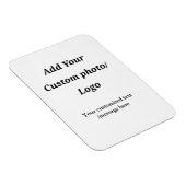Aangepast Voeg uw foto toe logo jouw tekst Custom  Magneet (Rechterzijde)