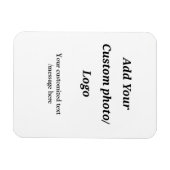 Aangepast Voeg uw foto toe logo jouw tekst Custom  Magneet (Horizontaal)