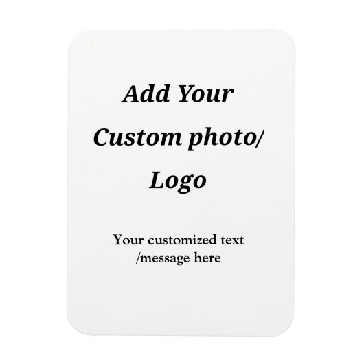 Aangepast Voeg uw foto toe logo jouw tekst Custom  Magneet (Verticaal)