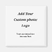 Aangepast Voeg uw foto toe logo jouw tekst Custom  Magneet (Voorkant)