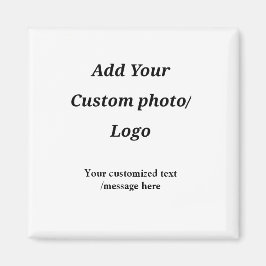 Aangepast Voeg uw foto toe logo jouw tekst Custom  Magneet