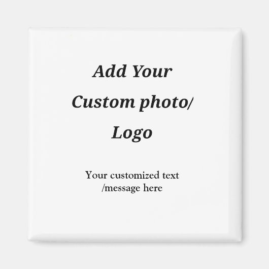 Aangepast Voeg uw foto toe logo jouw tekst Custom Magneet (Voorkant)