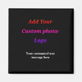 Aangepast Voeg uw foto toe logo jouw tekst Custom  Magneet