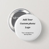 Aangepast Voeg uw foto toe logo jouw tekst Custom  Ronde Button 5,7 Cm (Voorkant /achterkant)