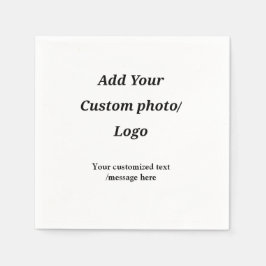 Aangepast Voeg uw foto toe logo jouw tekst Custom  Servet