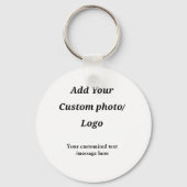 Aangepast Voeg uw foto toe logo jouw tekst Custom Sleutelhanger (Achterkant)