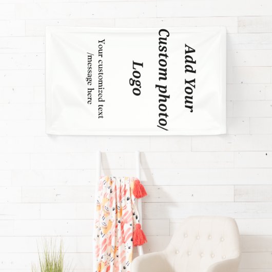 Aangepast Voeg uw foto toe logo jouw tekst Custom  Spandoek (Insitu)