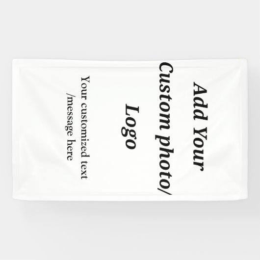 Aangepast Voeg uw foto toe logo jouw tekst Custom Spandoek (Horizontaal)