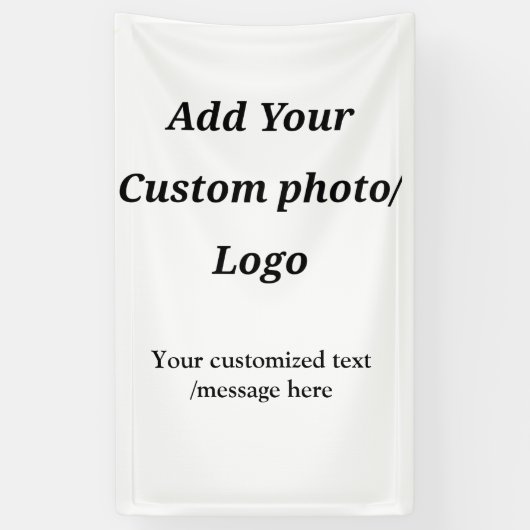 Aangepast Voeg uw foto toe logo jouw tekst Custom Spandoek (Verticaal)