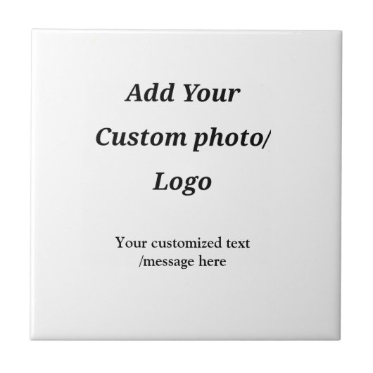 Aangepast Voeg uw foto toe logo jouw tekst Custom Tegeltje (Voorkant)