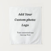 Aangepast Voeg uw foto toe logo jouw tekst Custom  Wandkleed (Voorkant)