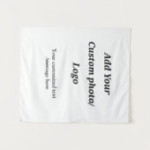 Aangepast Voeg uw foto toe logo jouw tekst Custom  Wandkleed (Voorkant (horizontaal))