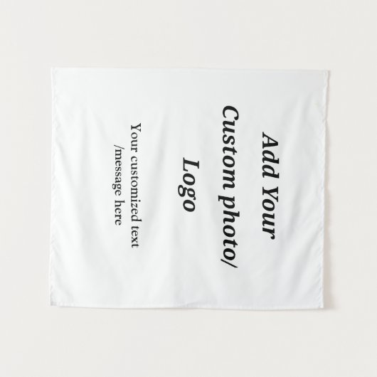 Aangepast Voeg uw foto toe logo jouw tekst Custom  Wandkleed (Voorkant (horizontaal))