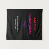 Aangepast Voeg uw foto toe logo jouw tekst Custom Wandkleed (Voorkant (horizontaal))