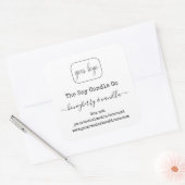 Aangepast voeg uw label voor logo-kaarsen toe (Envelop)