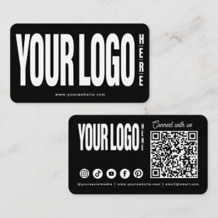 Aangepast Voeg uw Logo Connect QR-code voor social Visitekaartje