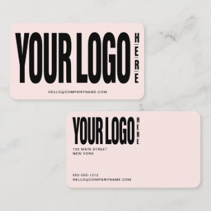 Aangepast Voeg uw Logo Modern Minimalist toe Visitekaartje