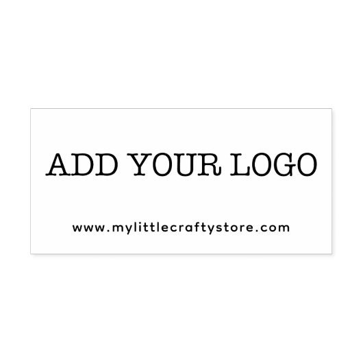 Aangepast Voeg uw logo toe met website Zelfinktende Stempel (Design)