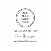 Aangepast Voeg uw logo toe Rubberstempel (Afrduk)