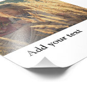 aangepast voeg uw persoonlijke foto voor kerstmis  afdruk (Hoek)