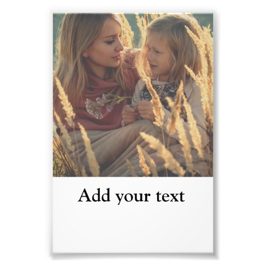 aangepast voeg uw persoonlijke foto voor kerstmis  afdruk (Voorkant)