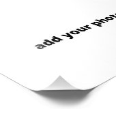 aangepast voeg uw persoonlijke foto voor kerstmis  foto afdruk (Hoek)