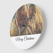 aangepast voeg uw persoonlijke foto voor kerstmis  grote klok (Hoek)