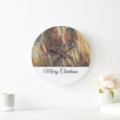 aangepast voeg uw persoonlijke foto voor kerstmis  grote klok (Huis)