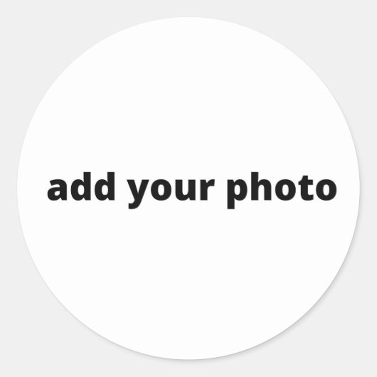 aangepast voeg uw persoonlijke foto voor kerstmis  ronde sticker (Voorkant)