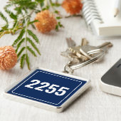 Aangepast voertuignummer Bord Sleutelhanger (Zijkant)