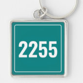 Aangepast voertuignummer Bord Sleutelhanger (Voorkant)