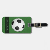 Aangepast Voetbal Bagagelabel (Voorkant horizontaal)