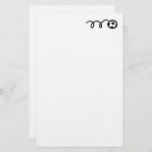 Aangepast voetbal briefpapier voor het schrijven (Voorkant / Achterkant)