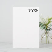 Aangepast voetbal briefpapier voor het schrijven (Staand voorkant)