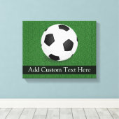 Aangepast Voetbal Canvas Afdruk (Insitu (Houten vloer))