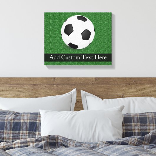 Aangepast Voetbal Canvas Afdruk (Insitu (Slaapkamer))