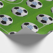 Aangepast voetbal- en Pitch-opvulpapier Cadeaupapier (Hoek)
